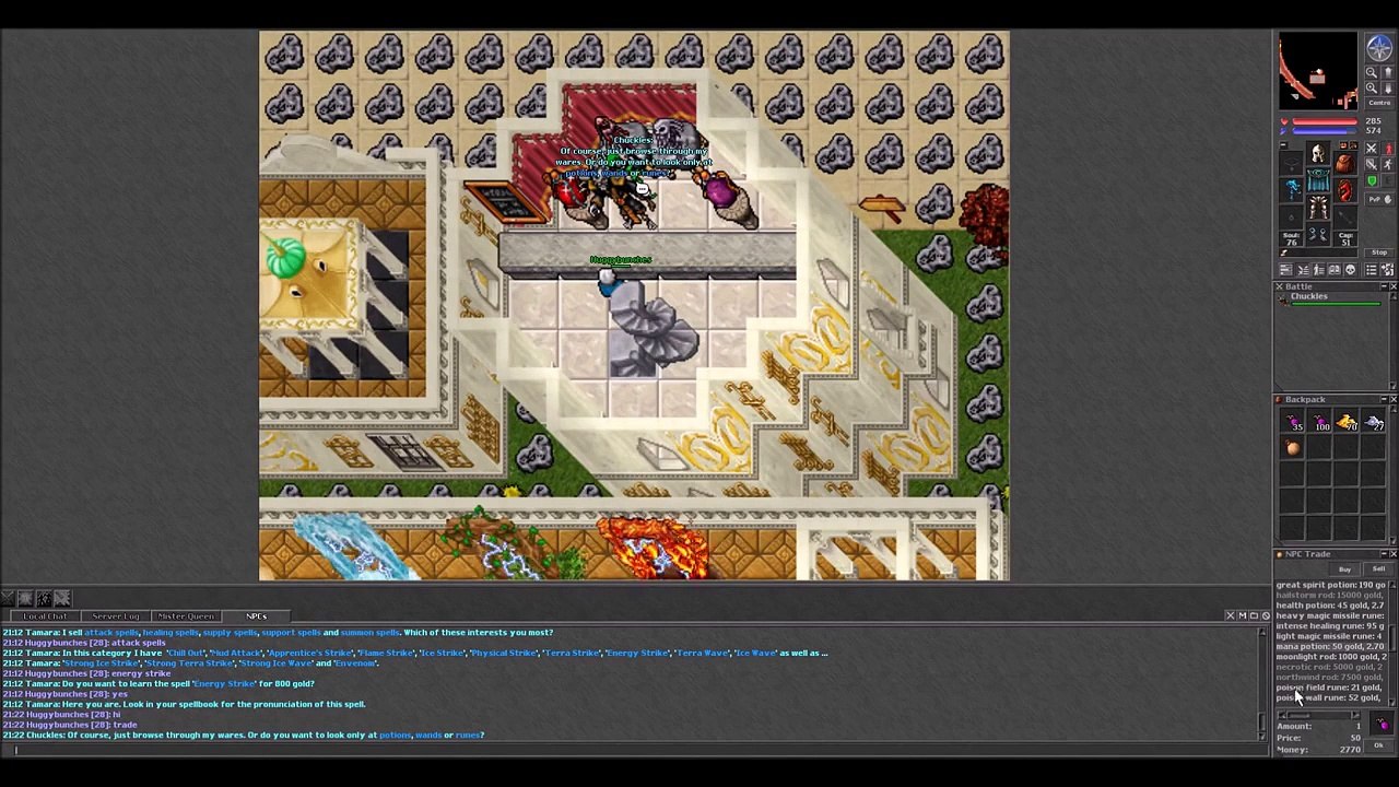 Tibia- HOW TO LEVEL UP A LOW LEVEL MAGE FAST!