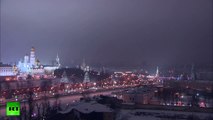 Moscú: Impresionante despliegue de fuegos artificiales para recibir el nuevo año 2013