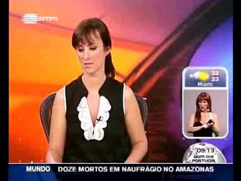 Carla Trafaria, jornalista da RTP: Boa merda que eu acabei de fazer