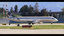 HD RARE Al Jaber Aviation Embraer Lineage 1000 A6-AJH Takeoff from San Jose International Airport