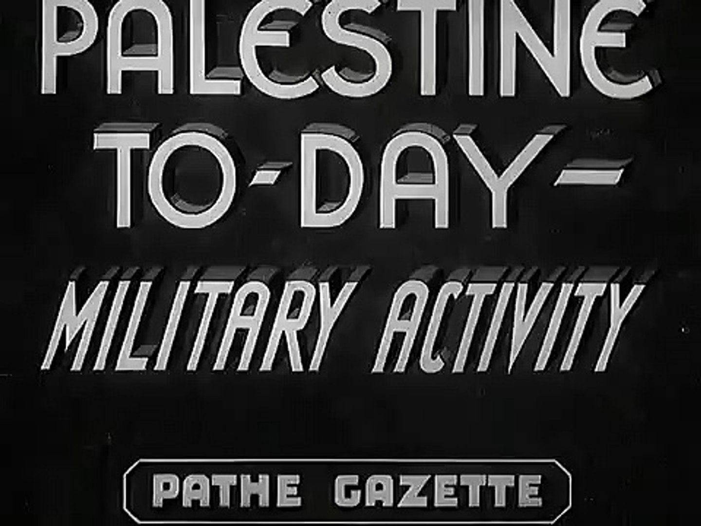 ⁣British military activity in Nablus, Palestine 1939 - British Pathé video