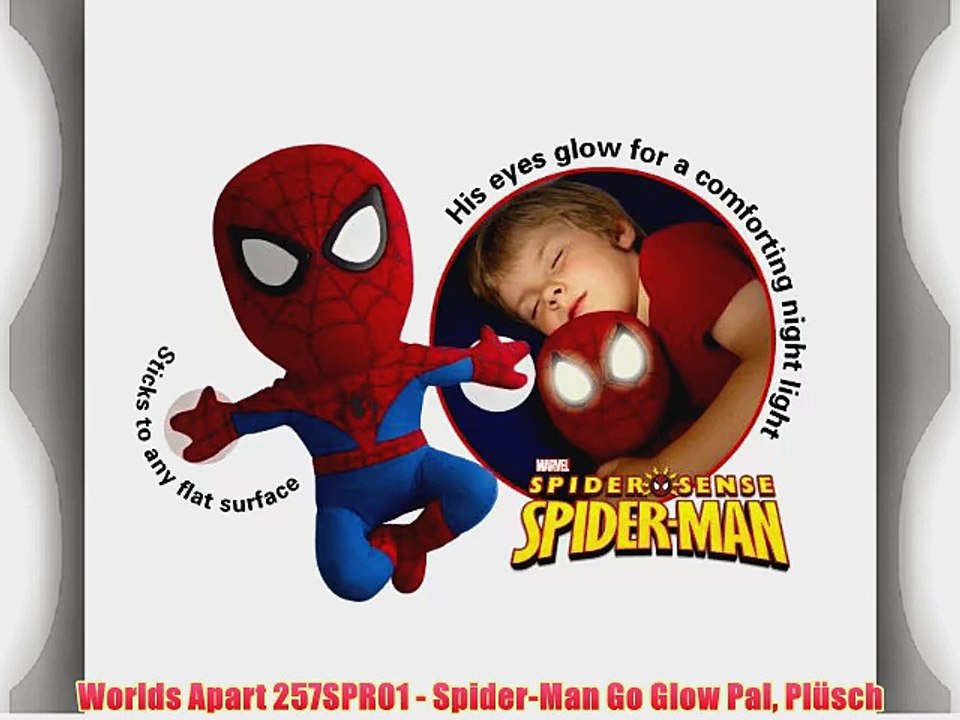 Worlds Apart 257SPR01 - Spider-Man Go Glow Pal Pl?sch