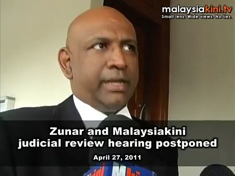 Zunar - Malaysiakini judicial review application postponed