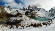 Fitz Roy y Cerro Torre Timelapse circular, El Chalten. Patagonia