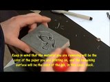Linoleum cut printmaking tutorial: The how-to for who's who.wmv
