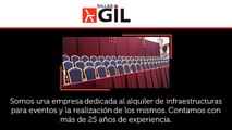 Alquiler tribunas - Alquiler mantelería - Sillas Gil
