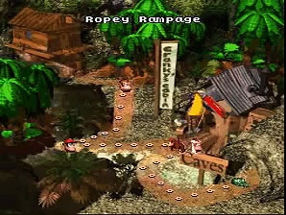 Donkey Kong Country (SNES) Walkthrough Part 1 - Kongo Jungle