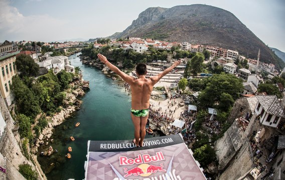 Red Bull Cliff Diving World Series 2015 – Through the eyes of a cliff diver – Mostar, Bosnia & Herzegovina