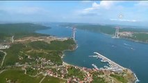 Anadolu Ajansı - AA Yavuz Sultan Selim Köprüsü'ndeki çalışmaları havadan görüntüledi