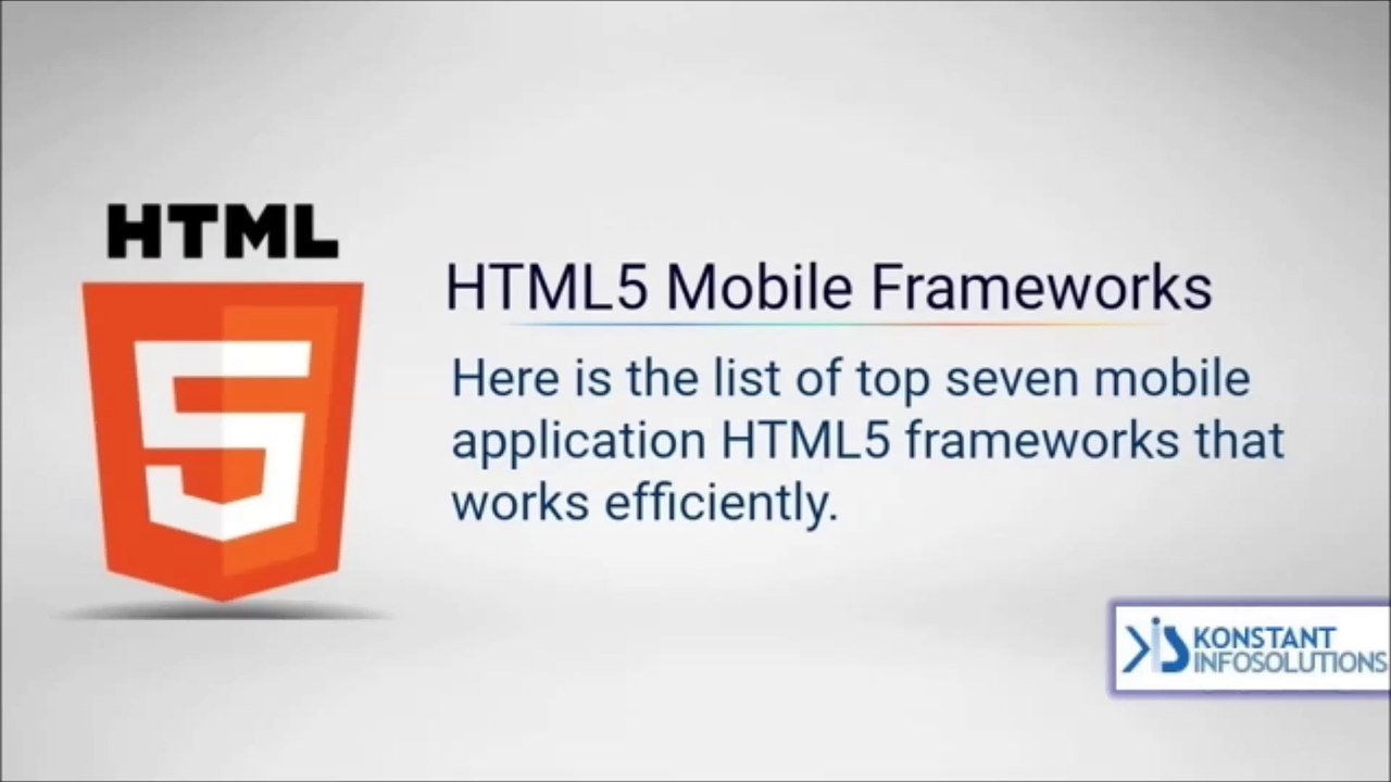 Introducing 7 Fantastic Mobile Application HTML5 Frameworks