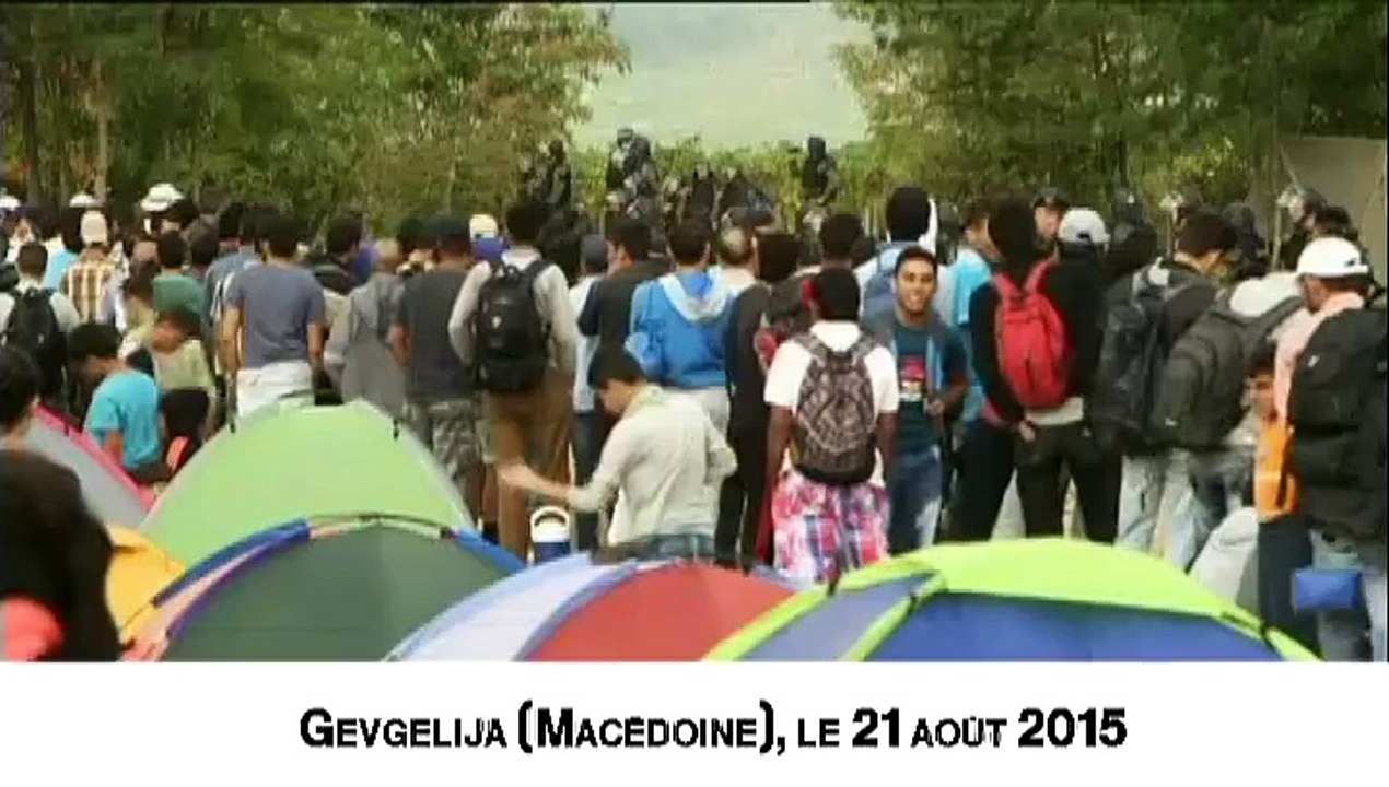 Macédoine : des heurts entre migrants et policiers à la frontière grecque font cinq blessés légers