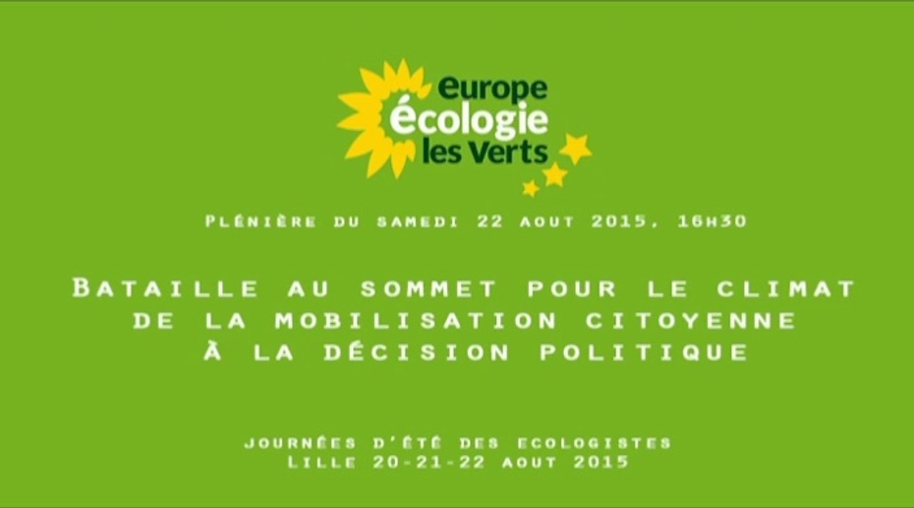 Bataille au sommet pour le climat: de la mobilisation citoyenne à la décision politique