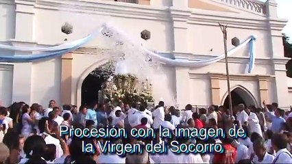 Procesión de la Virgen del Socorro en Sincé