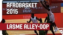 Lasme Gets Gabon Started with a Nice Alley-Oop - AfroBasket 2015