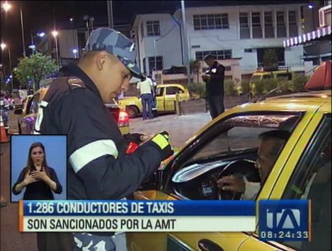 1.286 conductores de taxis fueron sancionados por la AMT