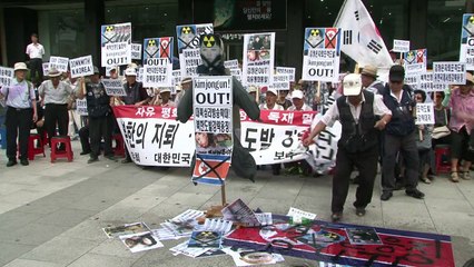 Manifestation à Séoul contre la Corée du Nord