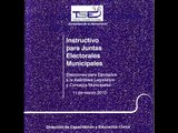 Instructivo para Juntas Electorales Municipales. Tribunal Supremo Electoral de El Salvador.