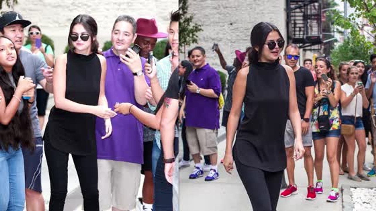 Selena Gomez trägt ein stylisches Outfit in New York