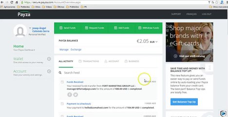 Ford And Pays Retirar dinero de Payza a tarjeta VISA