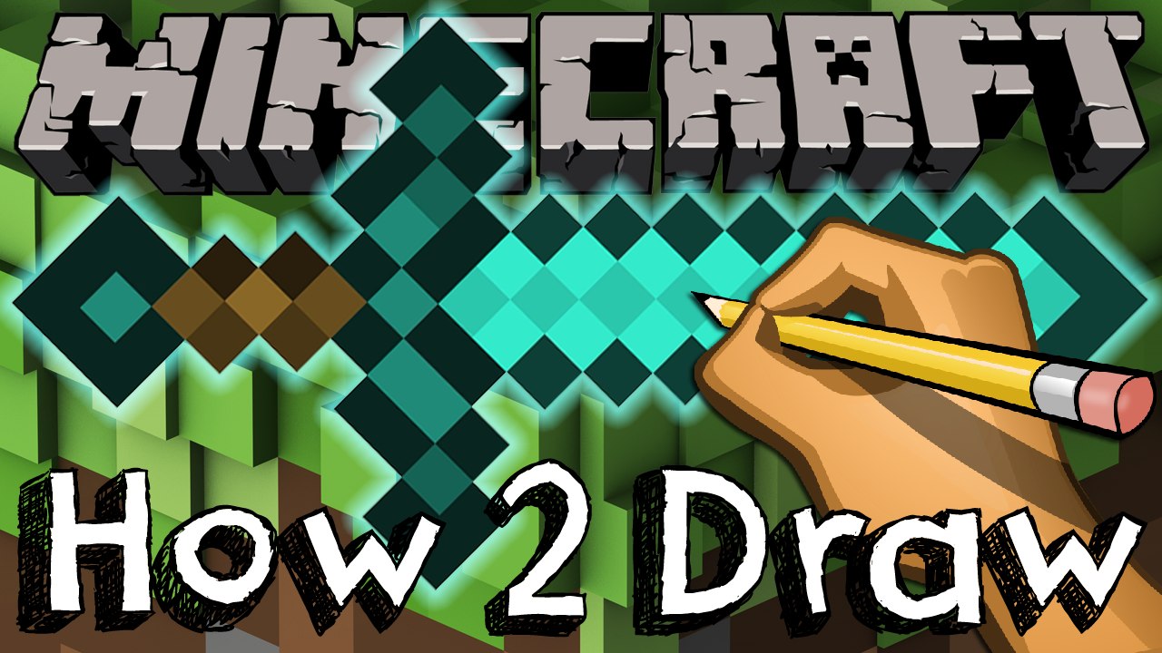 How To Draw The Diamond Sword From Minecraft Video Dailymotion