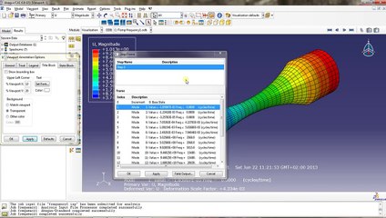 ABAQUS Tutorial 3 : Frequency - Dynamic Harmonic loading on a cylindric fatigue specimen