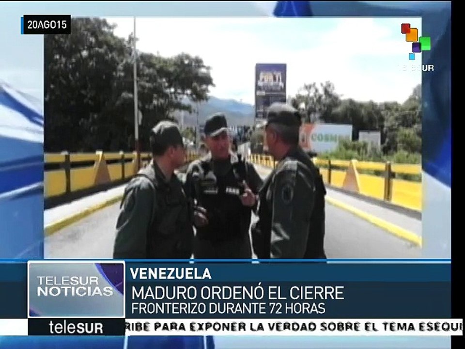 Venezuela: cierre temporal de frontera con Colombia por paramilitares