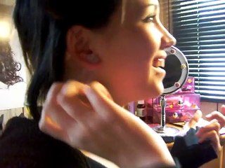 steph gauging her ears
