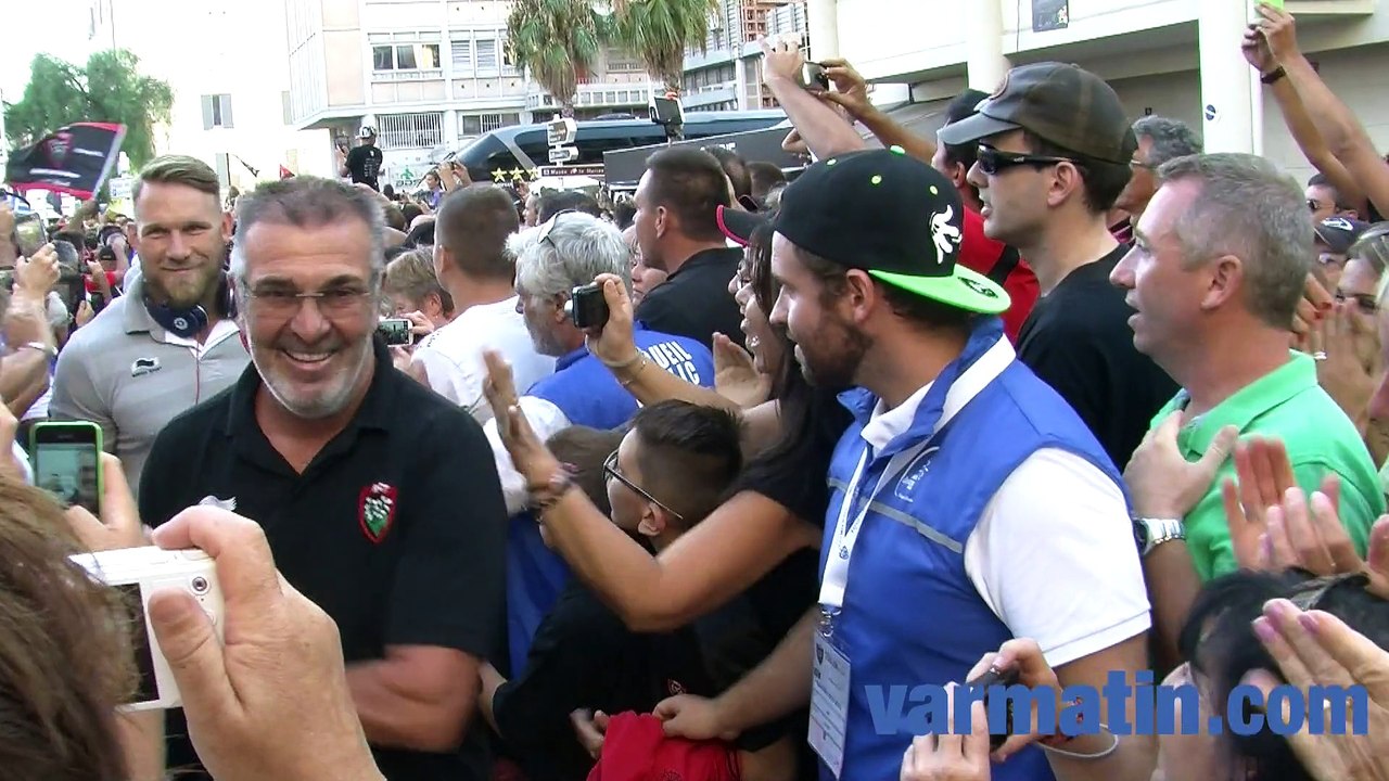 RCT-Racing 92: l'arrivée des Toulonnais au stade Mayol