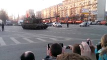 Марш военной техники в Москве. Репетиция парада к 9 мая