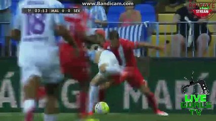 Gameiro vs Albentosa Funny Duel - Malaga v. Sevilla - La Liga - 20.08.2015 HD