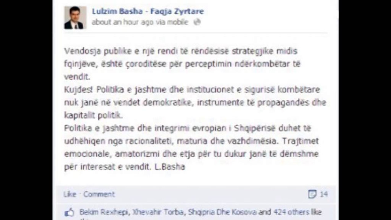 Basha: Duhet kujdes me politikën e jashtme