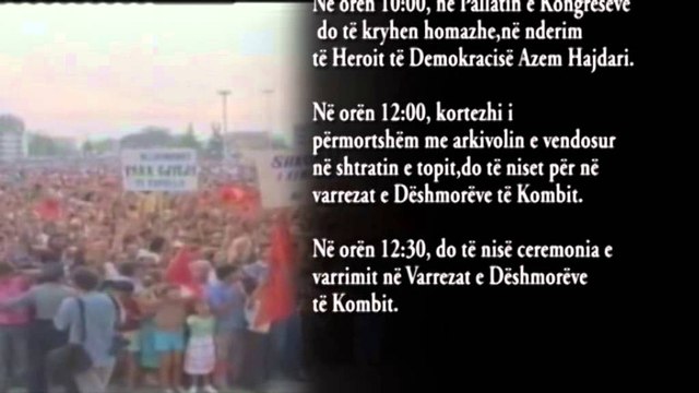 Azem Hajdari do prehet në Varrezat e Dëshmorëve. Bashkia publikon axhendën e ceremonialit