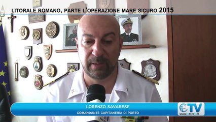 Litorale romano, parte l'operazione "Mare sicuro 2015"
