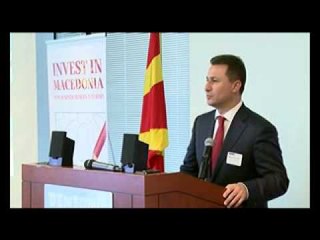 Gruevski në SHBA prezanton kushtet për investim në Maqedoni