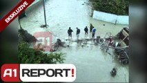 Kamzë, banorët 'luftë' për t'i shpëtuar përmbytjeve