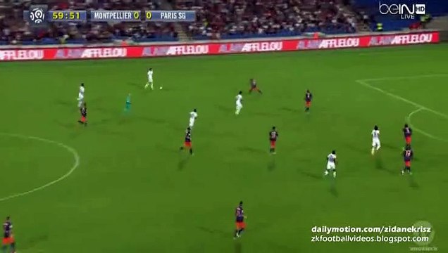0-1 Blaise Matuidi GOAL HD - Montpellier v. Paris Saint-Germain -Ligue 1 21.08.2015