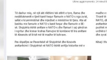 Berisha: Rama dhe neobllokmenët heqin flamurin e NATO-s dhe BE nga zyrat
