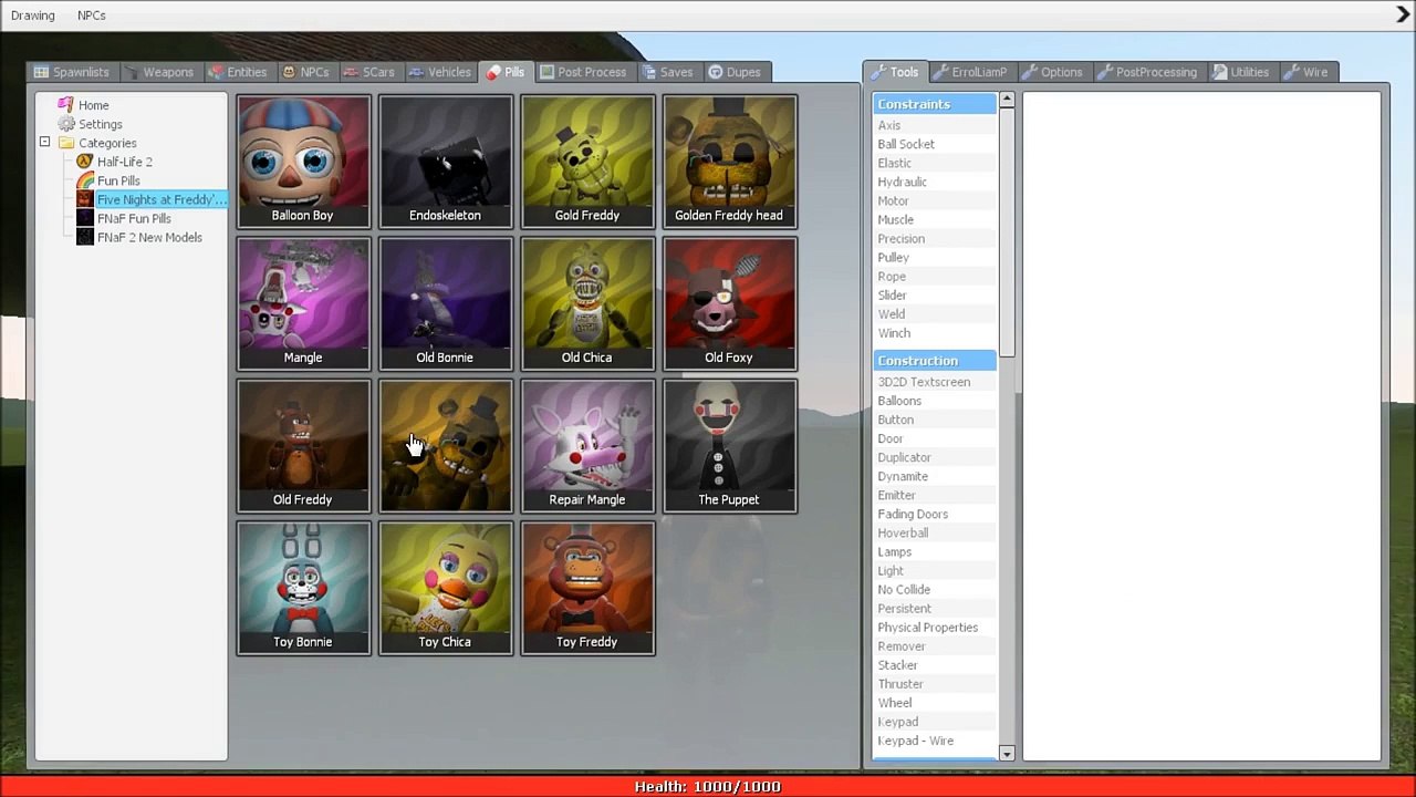 FNAF 2 GMOD  WITHERED ANIMATRONICS PILL PACK