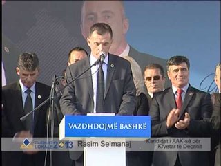 AAK - Deçan Permbyllja e fushates Rasim Selmanaj 31 tetor