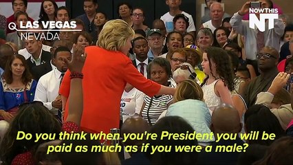 Cute Little Girl To Hillary: "Will You Be Paid As Much As A Male President?"
