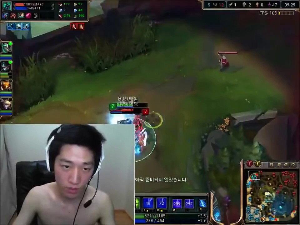 KOREAN GAMER GOES CRAZY at League of Legends LOL