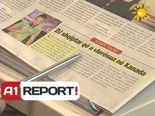 A1 Report   Rreze Dielli dt 14 Nentor 2013 Titujt  nga kultura ne shtypin e dites