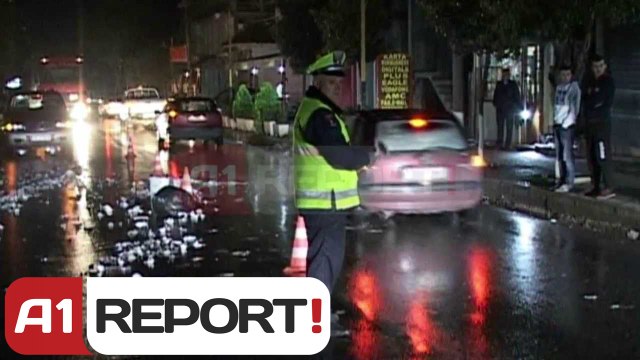 A1 Report - Fier, makina përplas kalimtaren ndërron jetë rrugës për në spital