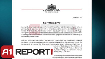 A1 Report - Pallati i Bashës, Tahiri dorëzon padi në Prokurorinë e Vlorës