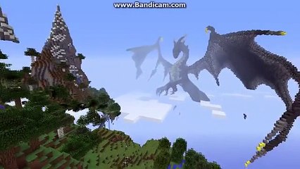 Minecraft- Best map ever-Dragon pixel art