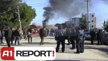 A1 Report - Shpërthimet e Bankers Petroleum banorët bllokojnë rrugën Fier-Berat