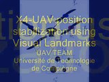 Visual Detection and Tracking of a Landmark for the Position Stabilization of a Quadrotor UAV