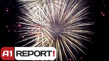 A1 Report - Momenti i nderrimit te viteve ne sheshin "Skenderbej"