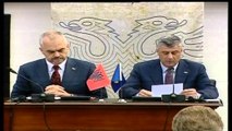 Shqipëri-Kosovë, bashkëpunim strategjik. Thaçi dhe Rama, firmosin edhe bashkërendimin