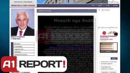 A1 Report - Hakerohet faqja e M. se Drejtesise, dalin te dhenat noteriale